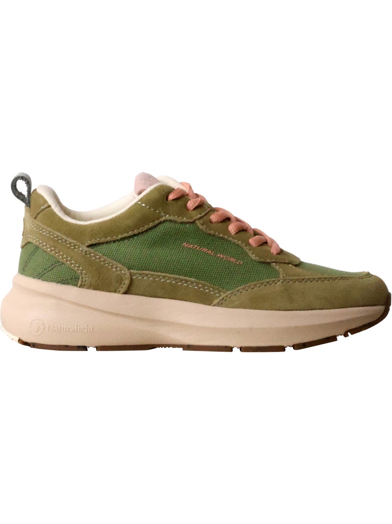 Basket Cuir Natural World Galdana Vert - Kiabi