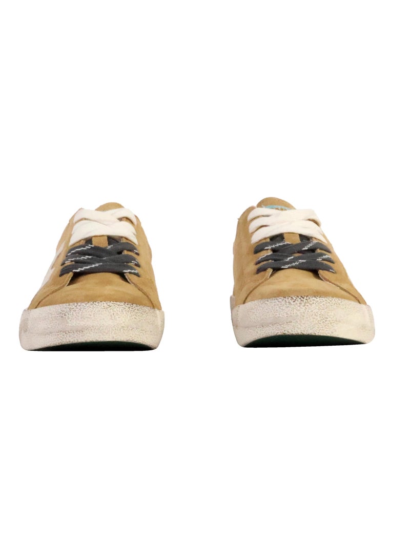 Basket Cuir Natural World Sneaker Suede Camel - Kiabi