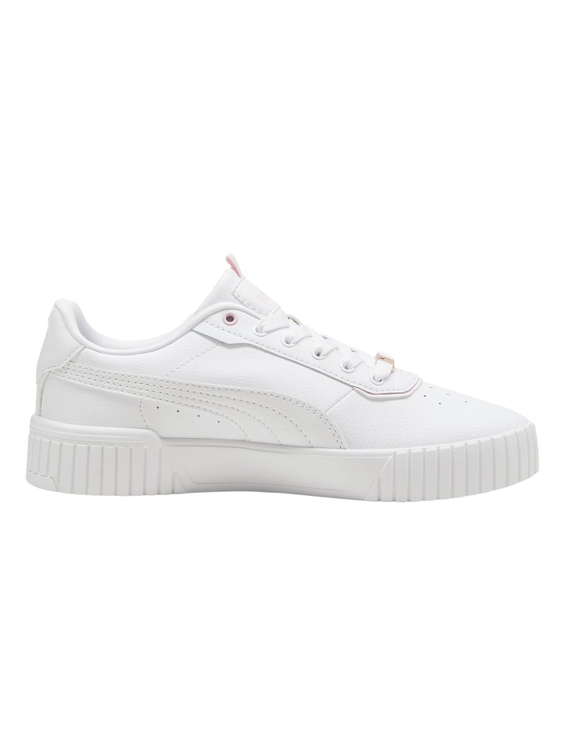 Basket Cuir Puma Carina 2.0 Lux Blanc Rose - Kiabi