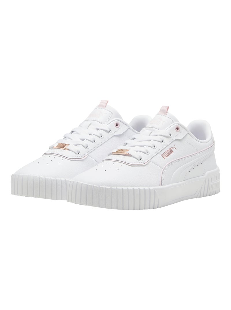 Basket Cuir Puma Carina 2.0 Lux Blanc Rose - Kiabi