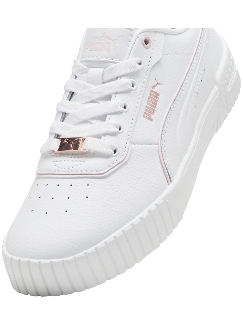 Basket Cuir Puma Carina 2.0 Lux Blanc Rose - Kiabi