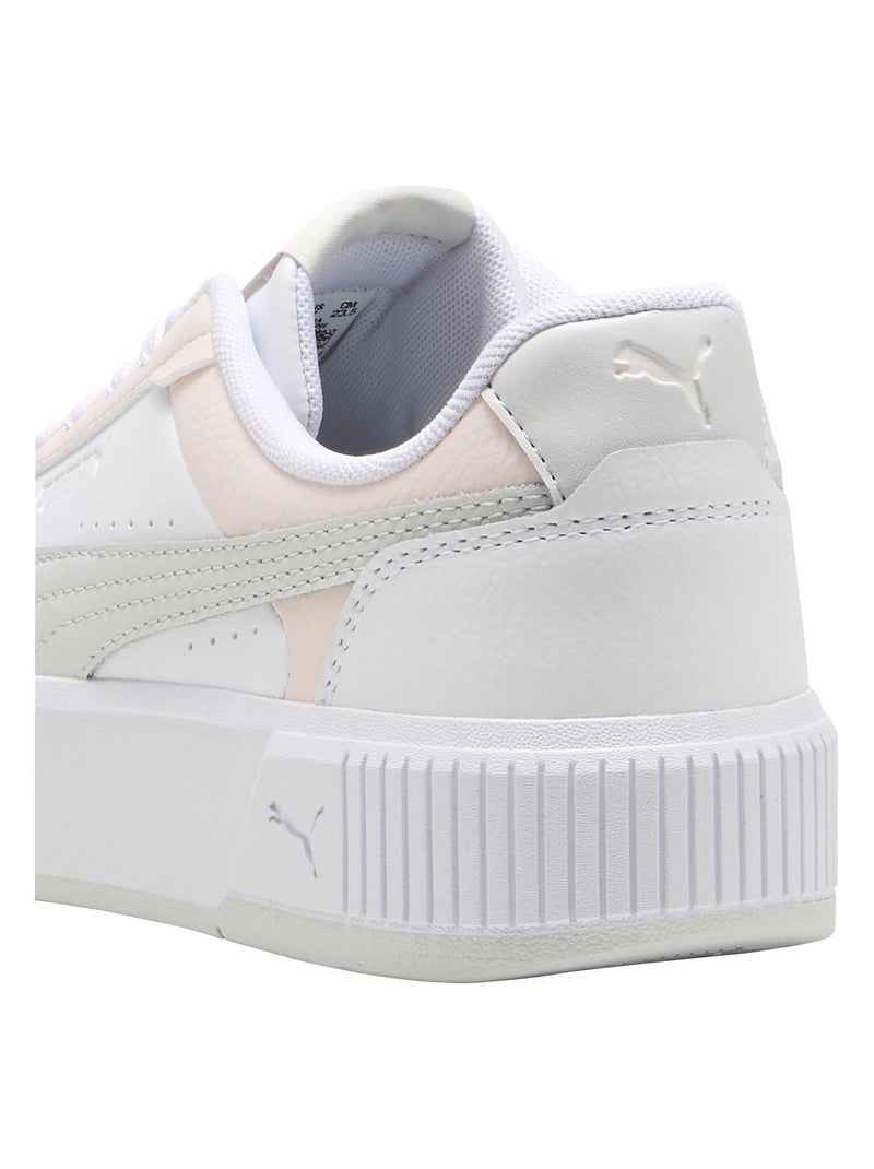 Basket Cuir Puma Carina Mia Blanc Gris - Kiabi