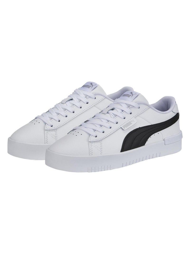 Basket Cuir Puma Jada Renew Blanc Noir Gris - Kiabi
