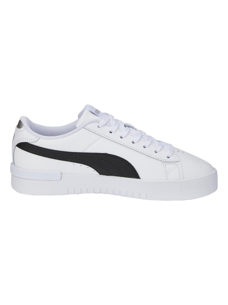 Basket Cuir Puma Jada Renew Blanc Noir Gris - Kiabi