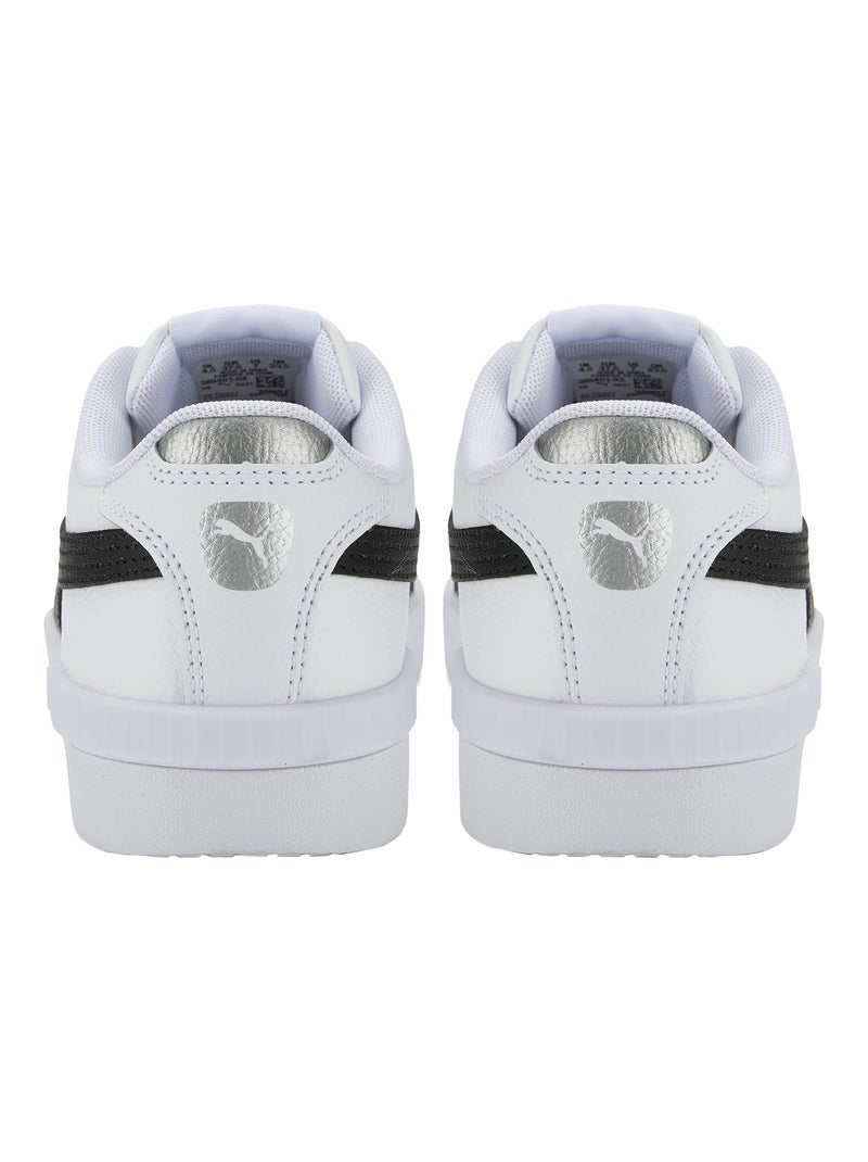 Basket Cuir Puma Jada Renew Blanc Noir Gris - Kiabi