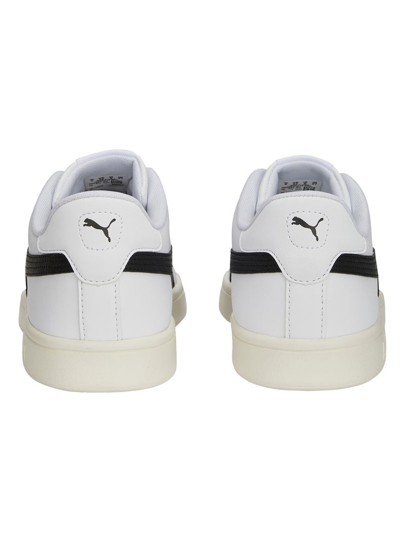 Basket Cuir Puma Smash Blanc Noir - Kiabi