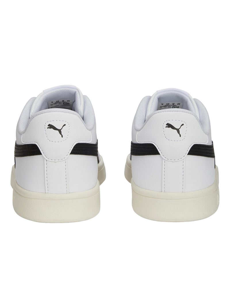 Basket Cuir Puma Smash Blanc Noir - Kiabi