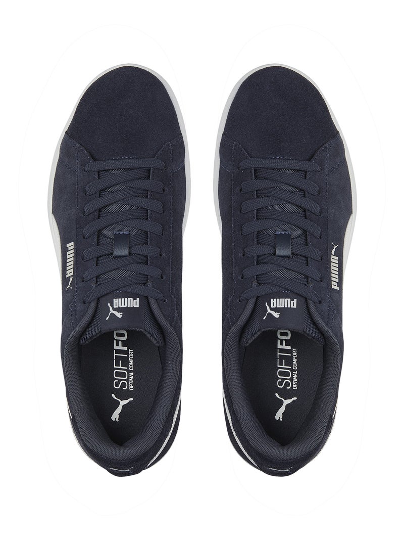 Basket Cuir Puma Smash Bleu Blanc - Kiabi