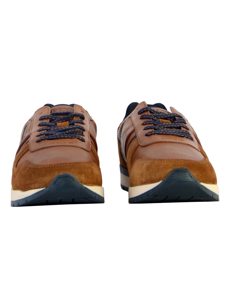 Basket Cuir Redskins Affairi Marron - Kiabi