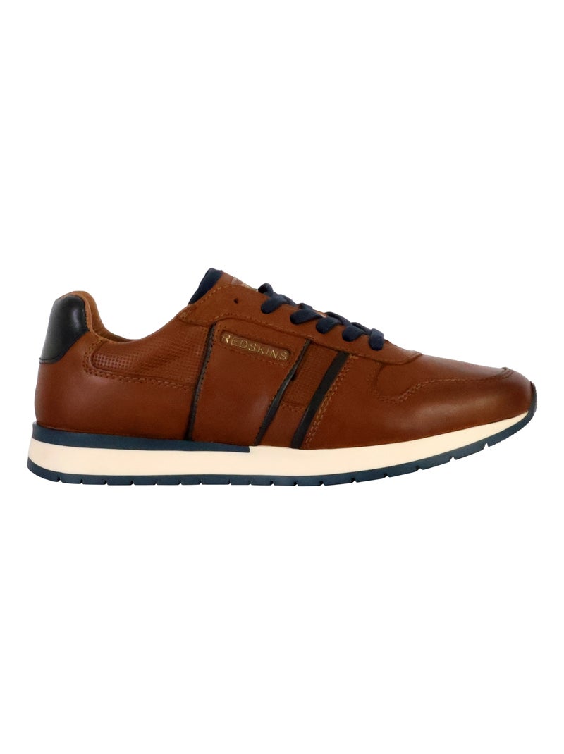 Basket Cuir Redskins Affairo Marron - Kiabi