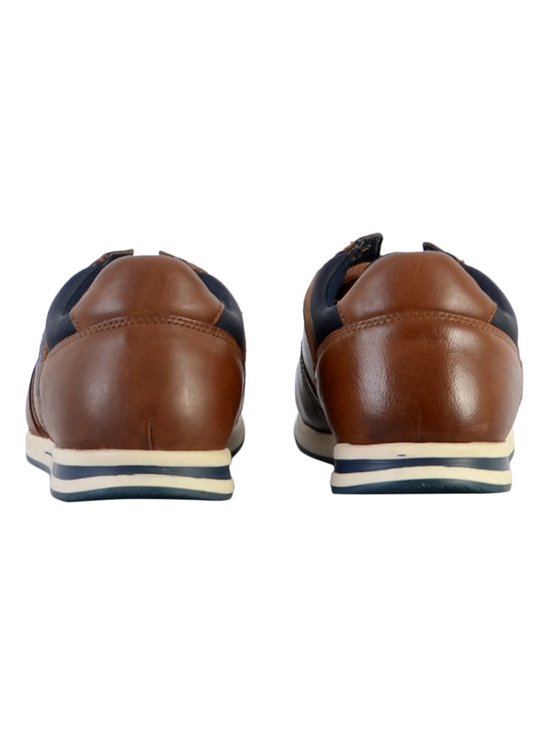 Basket Cuir Redskins Aimabli Marron - Kiabi