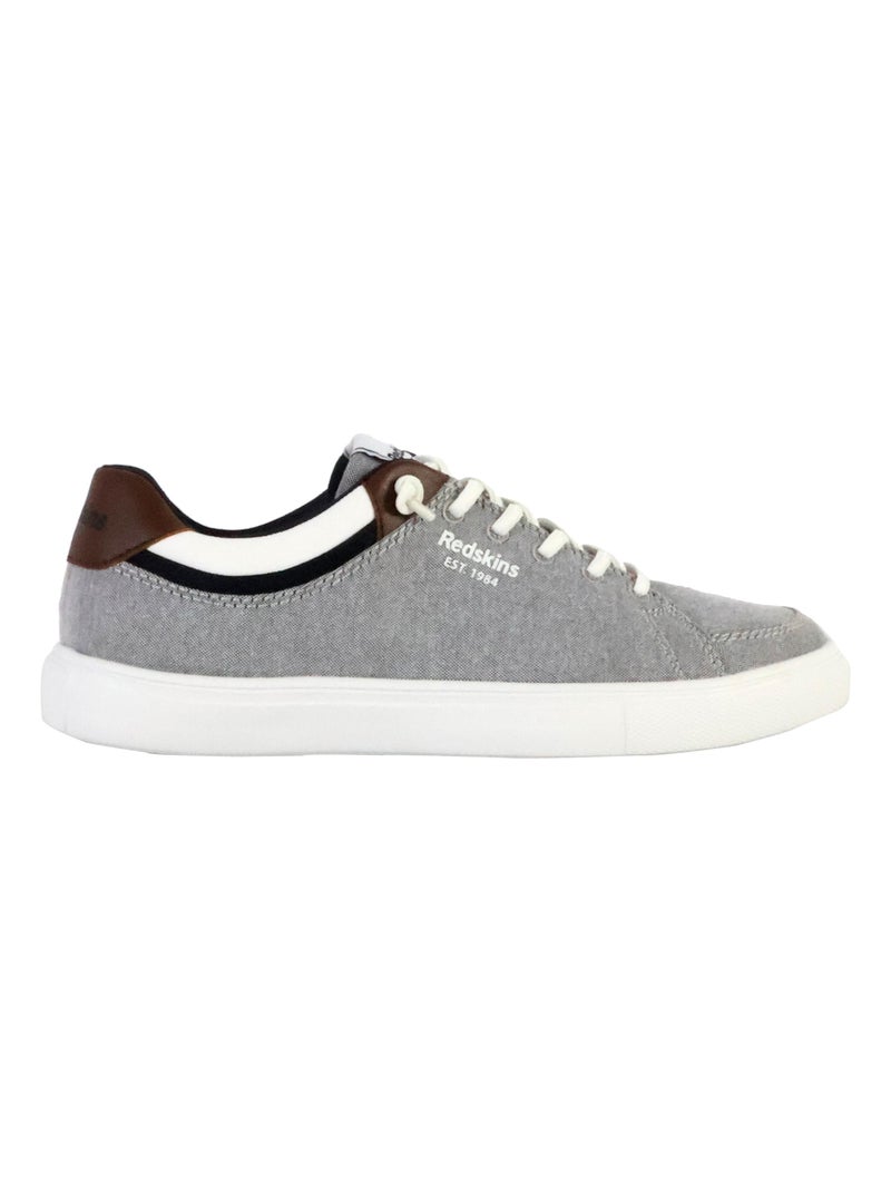 Basket Cuir Redskins Andali Gris - Kiabi