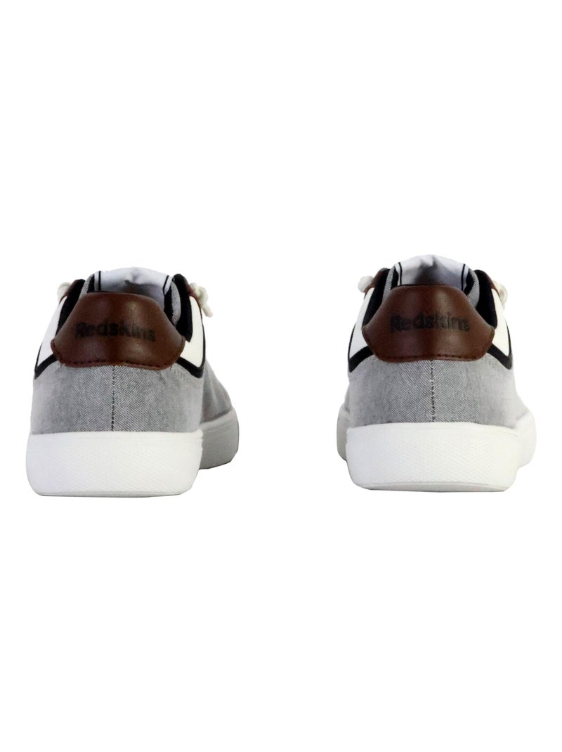 Basket Cuir Redskins Andali Gris - Kiabi