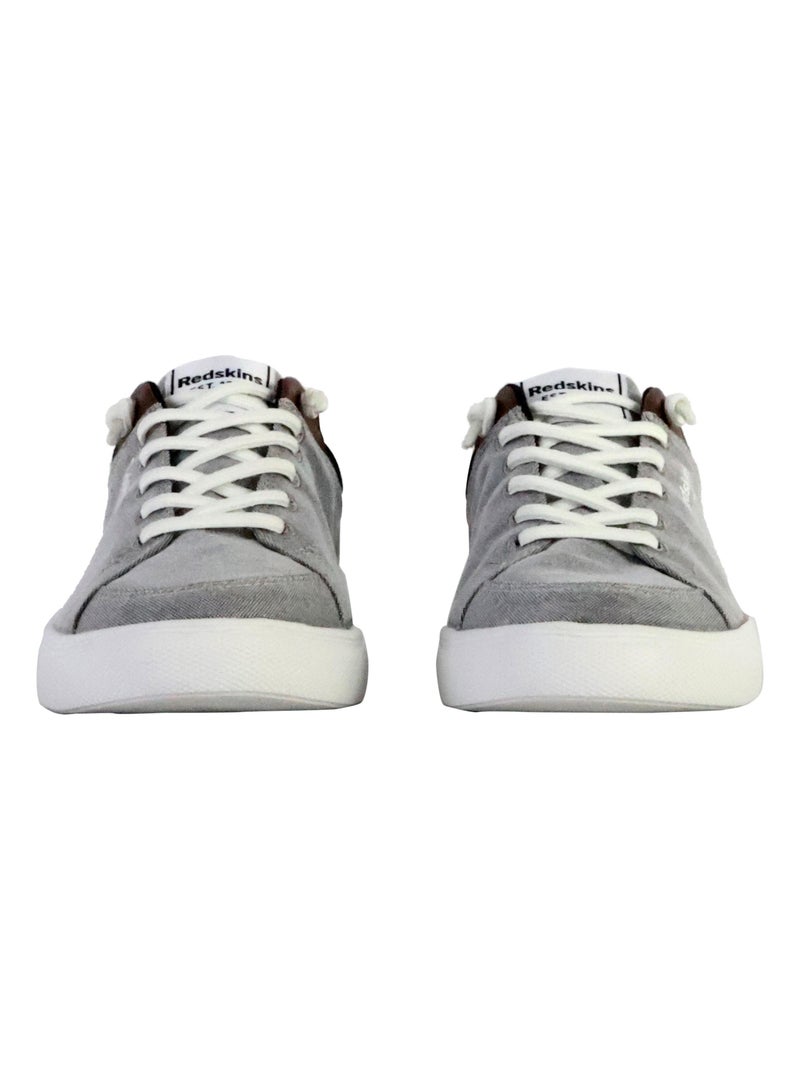 Basket Cuir Redskins Andali Gris - Kiabi