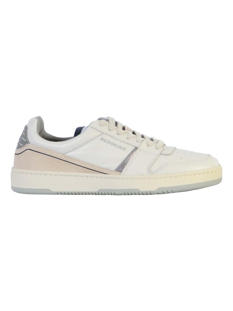 Basket Cuir Redskins Attrayant Blanc - Kiabi
