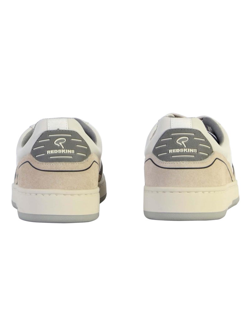 Basket Cuir Redskins Attrayant Blanc - Kiabi