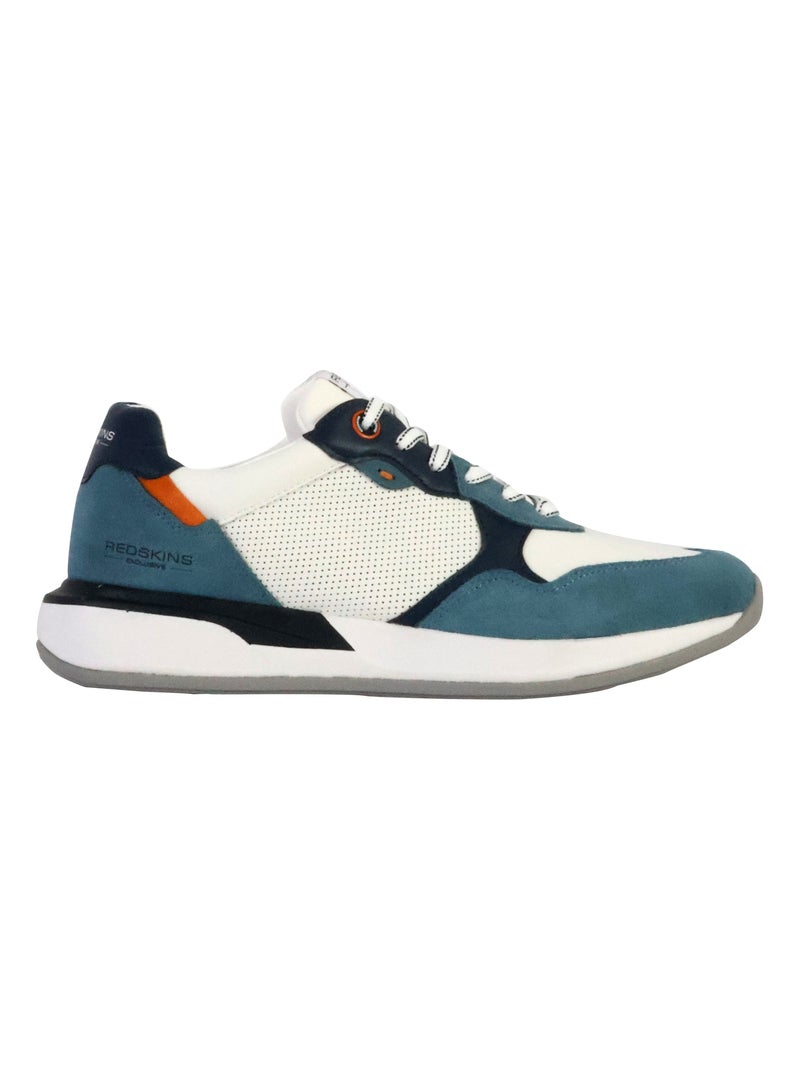 Basket Cuir Redskins Bleu - Kiabi