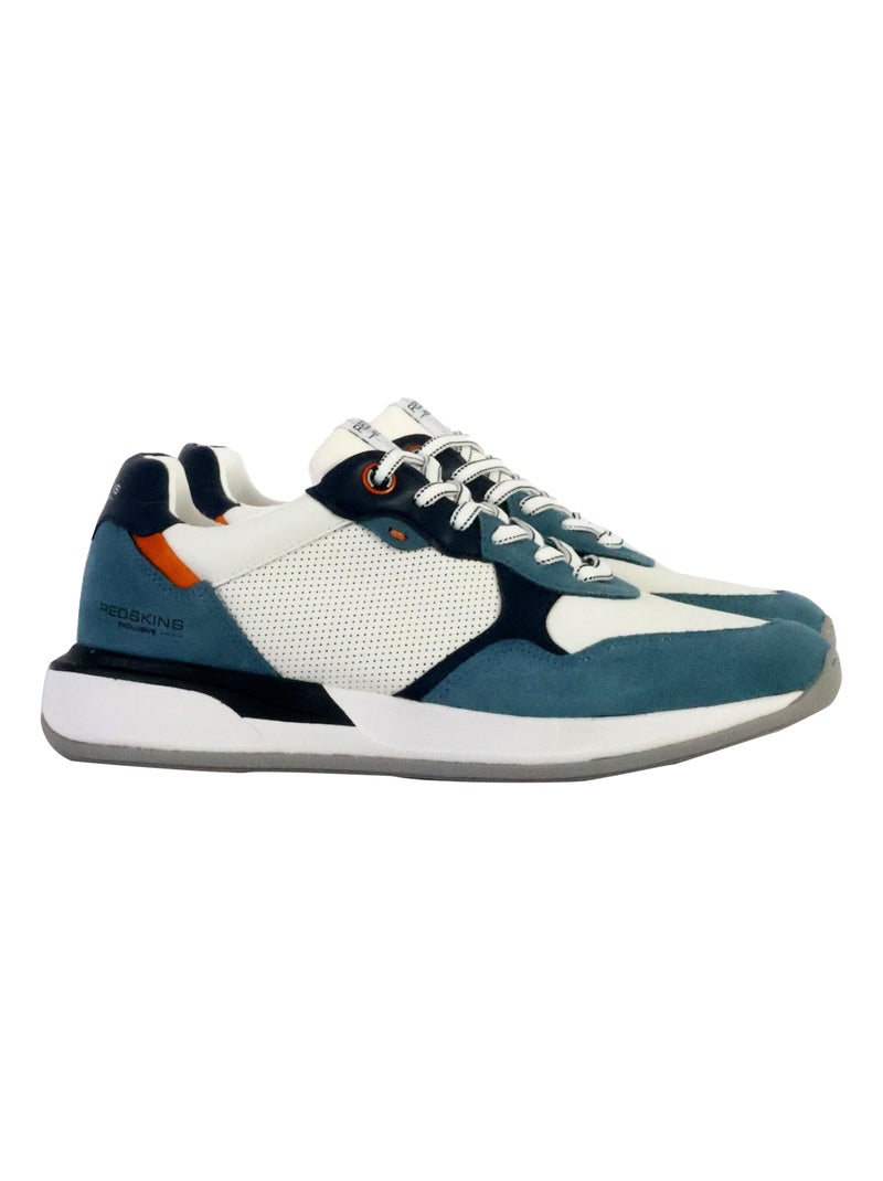 Basket Cuir Redskins Bleu - Kiabi