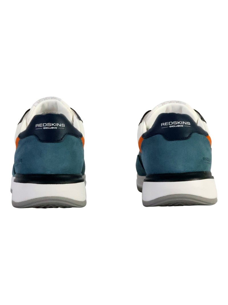 Basket Cuir Redskins Bleu - Kiabi