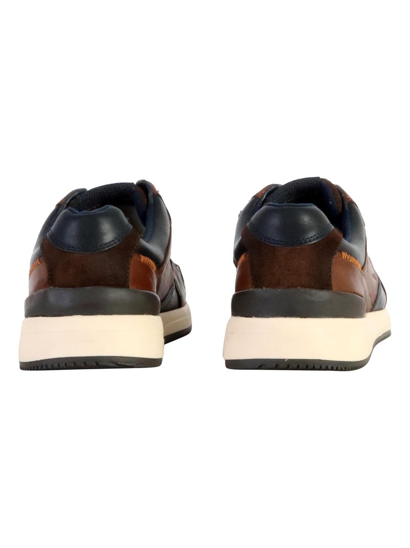 Basket Cuir Redskins Cavado Bleu - Kiabi