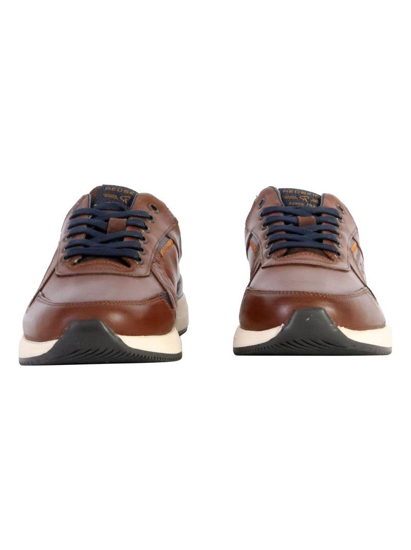 Basket Cuir Redskins Cavado Bleu - Kiabi