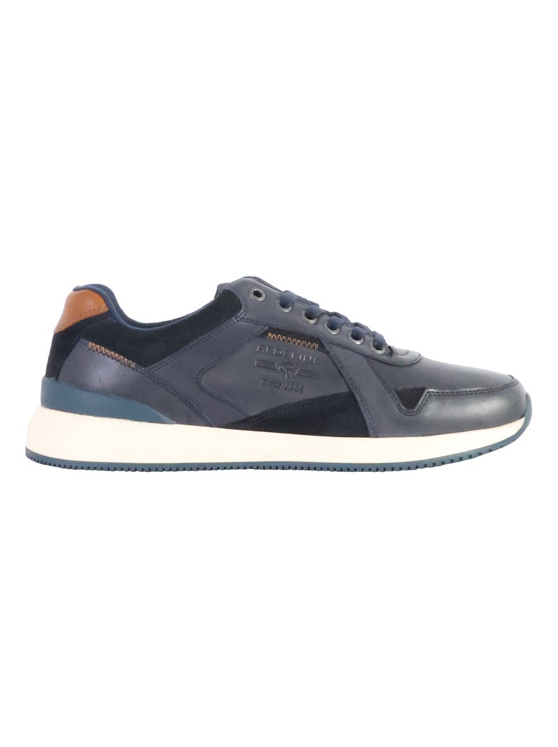 Basket Cuir Redskins Cavado Bleu - Kiabi