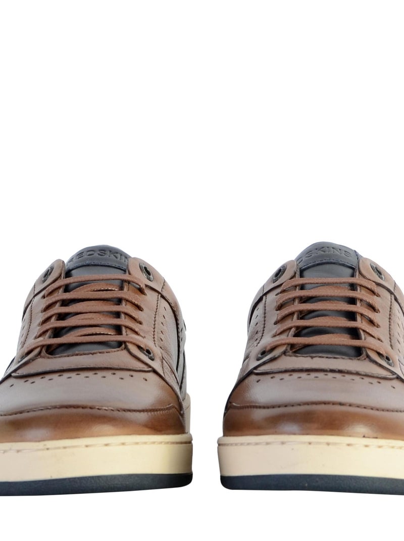 Basket Cuir Redskins Chaleur Bleu - Kiabi