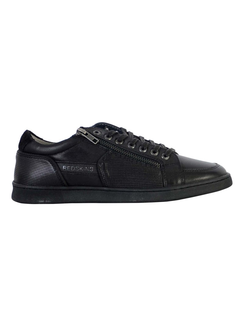 Basket Cuir Redskins Distrait Noir - Kiabi