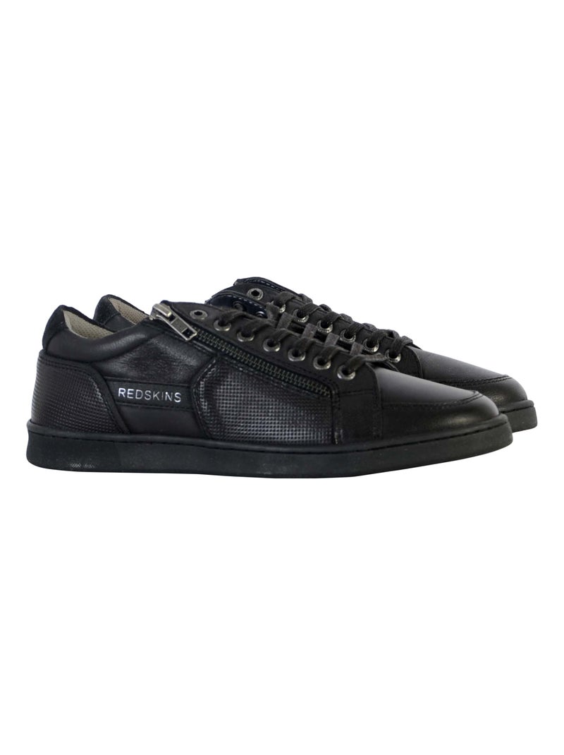 Basket Cuir Redskins Distrait Noir - Kiabi