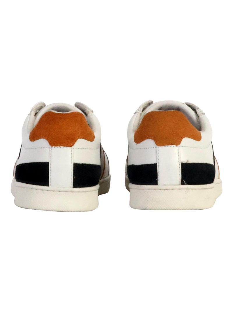 Basket Cuir Redskins Falko Blanc - Kiabi