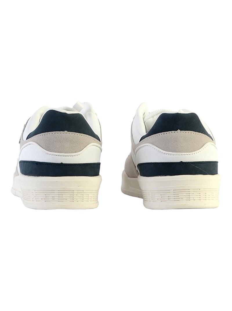 Basket Cuir Redskins Faster Blanc Gris Bleu - Kiabi