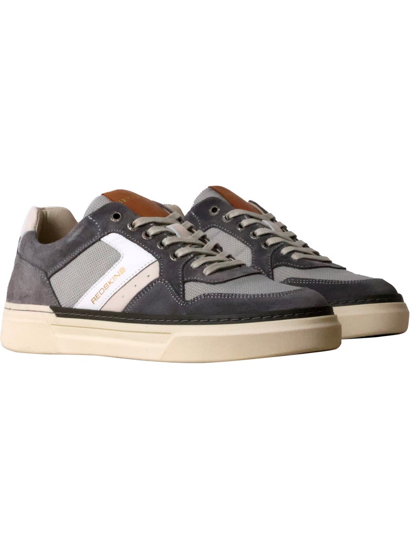 Basket Cuir Redskins Lerma Gris - Kiabi