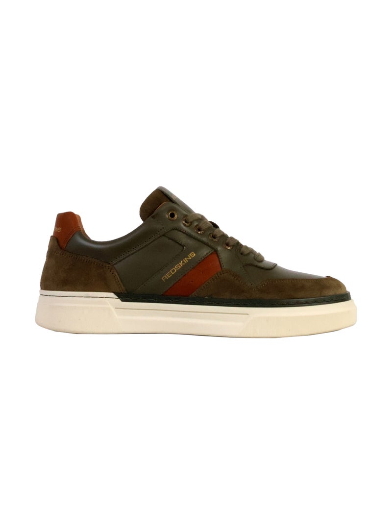 Basket Cuir Redskins Lermi Kaki - Kiabi