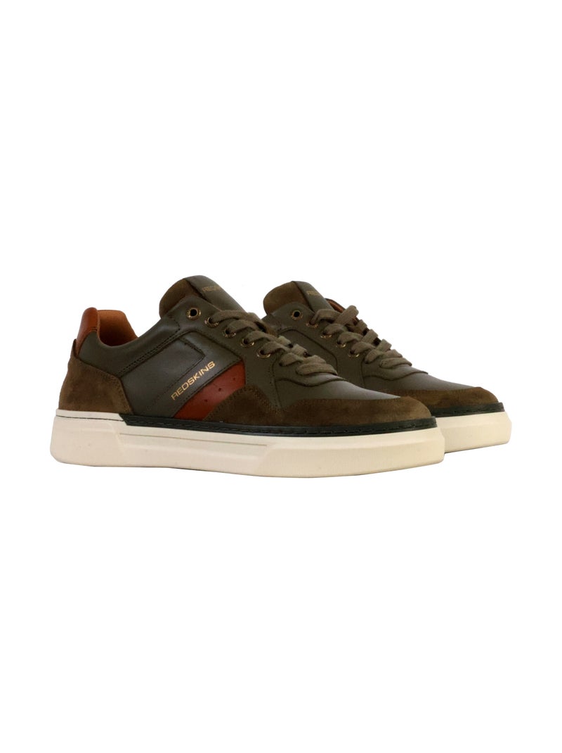 Basket Cuir Redskins Lermi Kaki - Kiabi