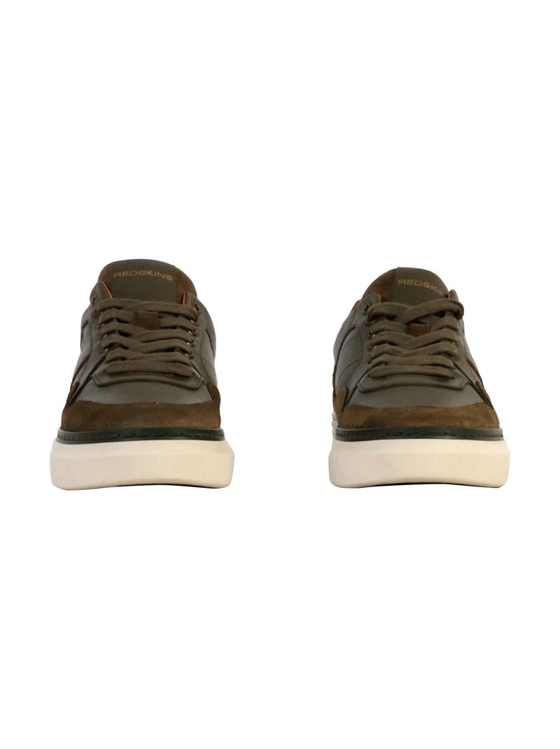 Basket Cuir Redskins Lermi Kaki - Kiabi