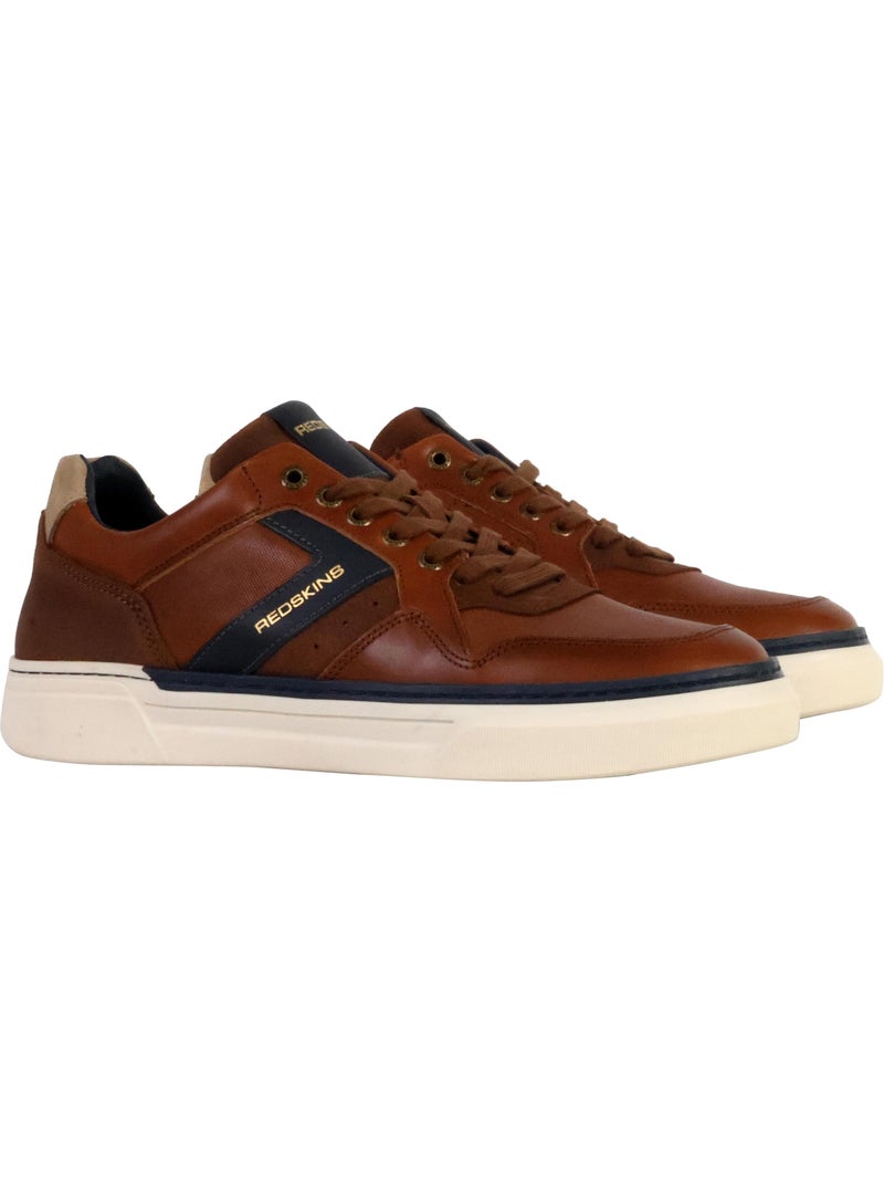 Basket Cuir Redskins Lermi Marron - Kiabi