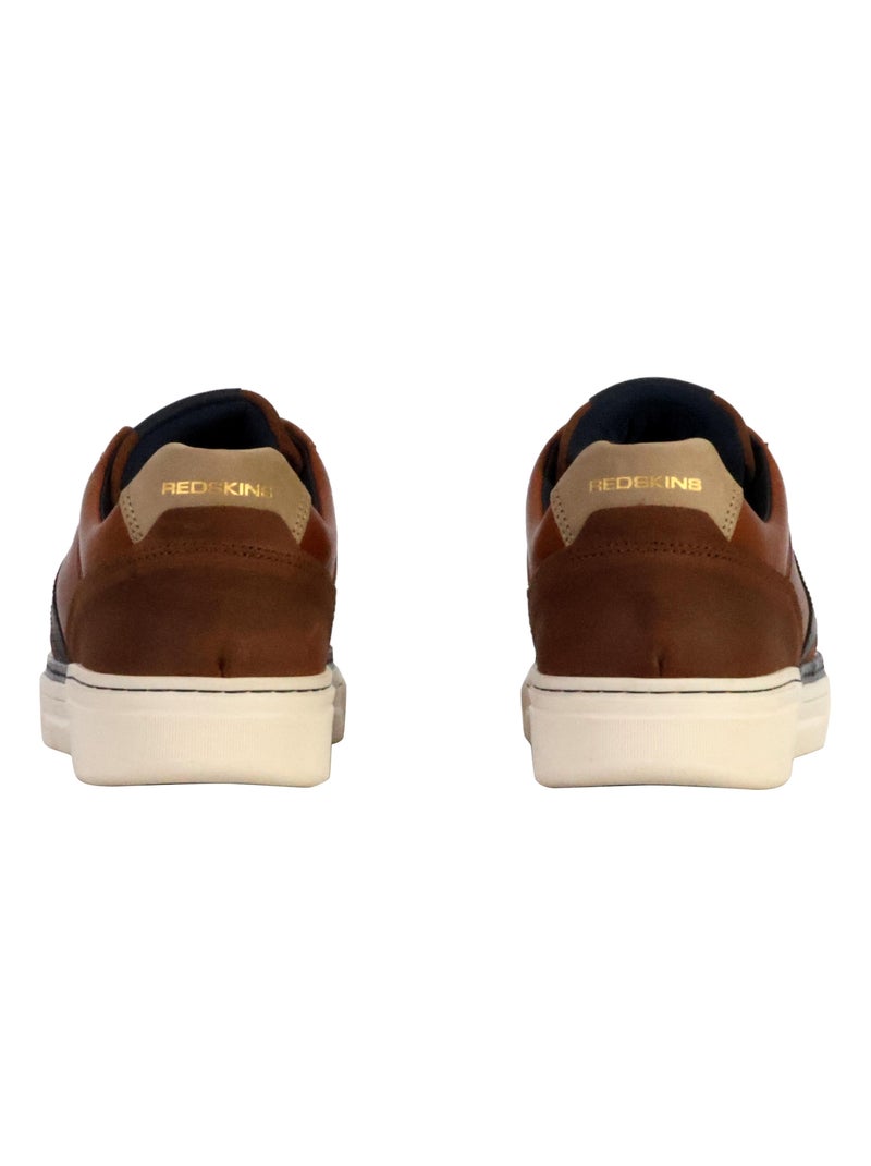 Basket Cuir Redskins Lermi Marron - Kiabi