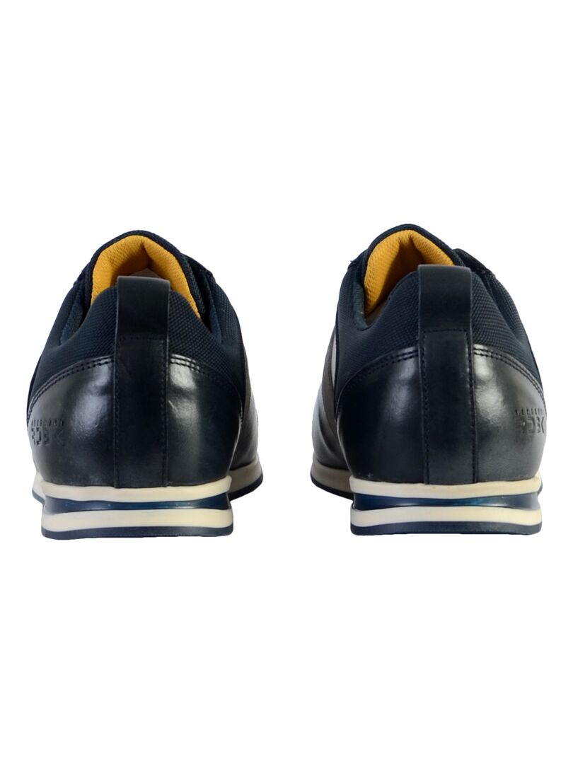 Basket cuir redskins Livingo Bleu - Kiabi