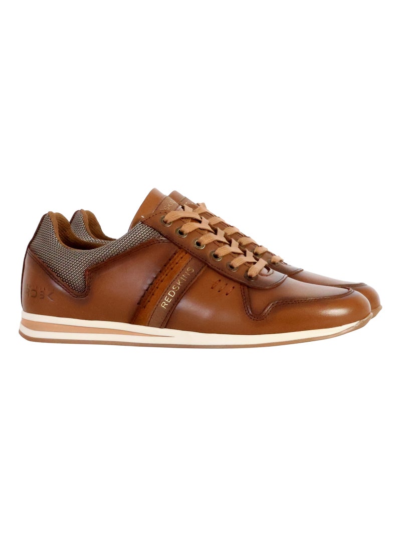 Basket Cuir Redskins Livingo Camel - Kiabi
