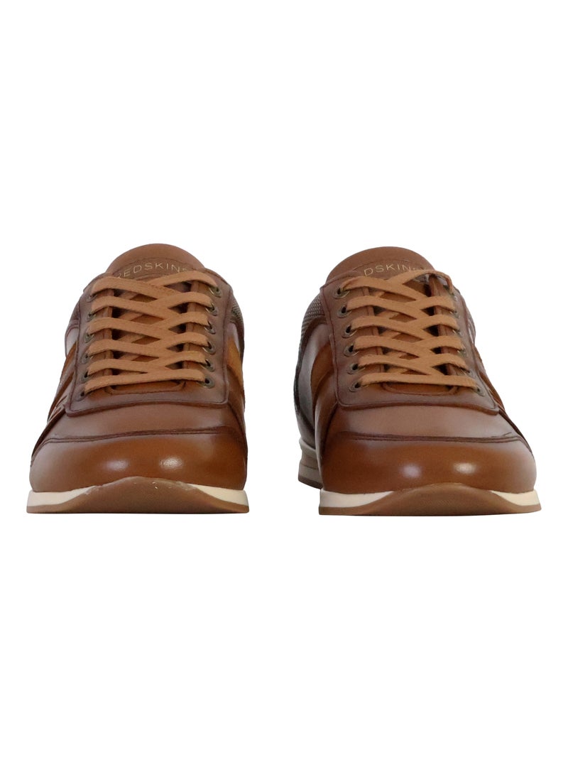 Basket Cuir Redskins Livingo Camel - Kiabi