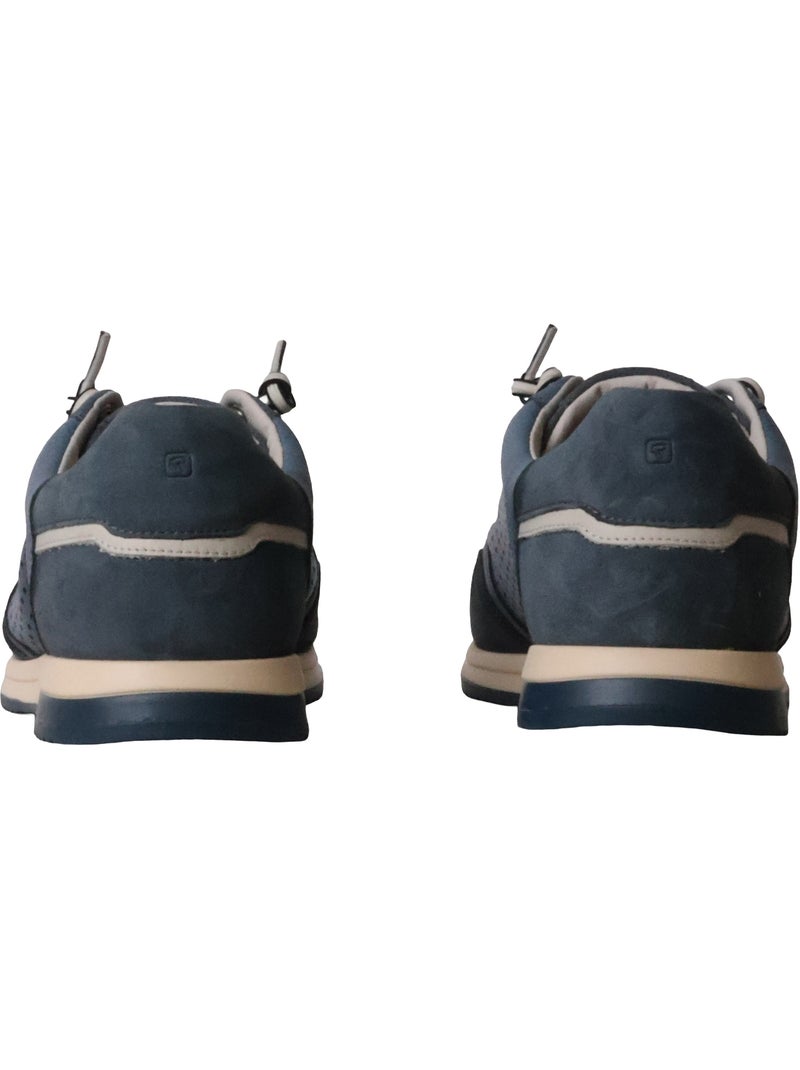 Basket Cuir Redskins Lubec Bleu - Kiabi