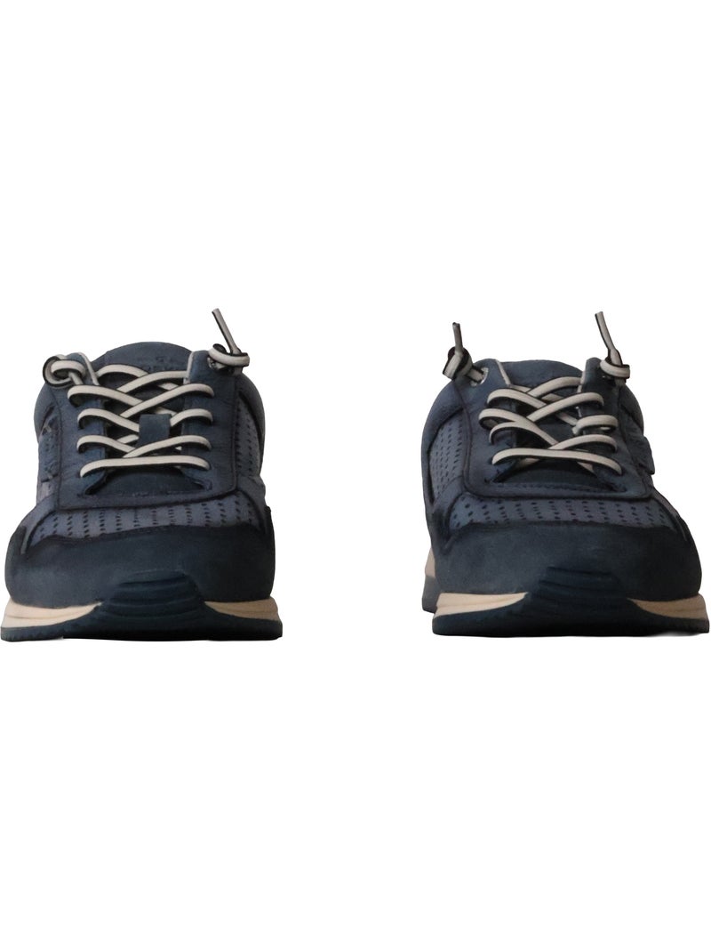 Basket Cuir Redskins Lubec Bleu - Kiabi