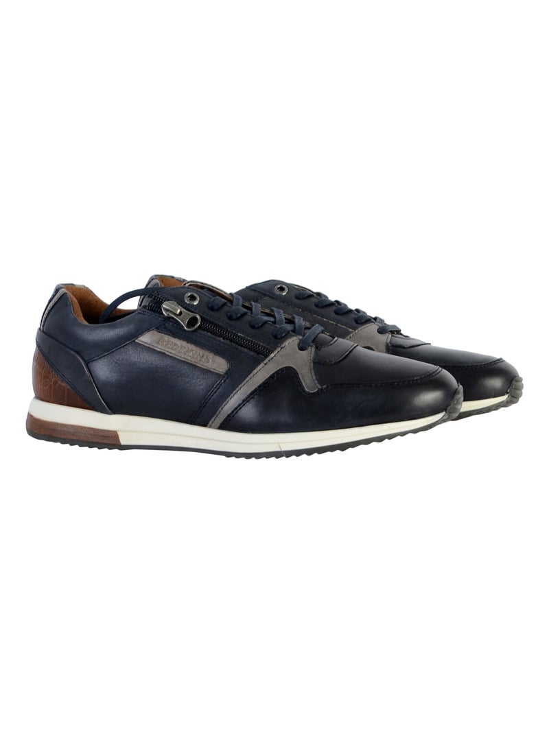 Basket Cuir Redskins Ludic Bleu - Kiabi