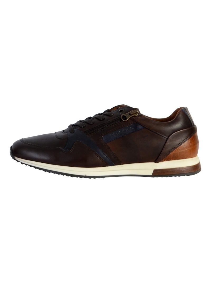 Basket Cuir Redskins Ludic Marron - Kiabi