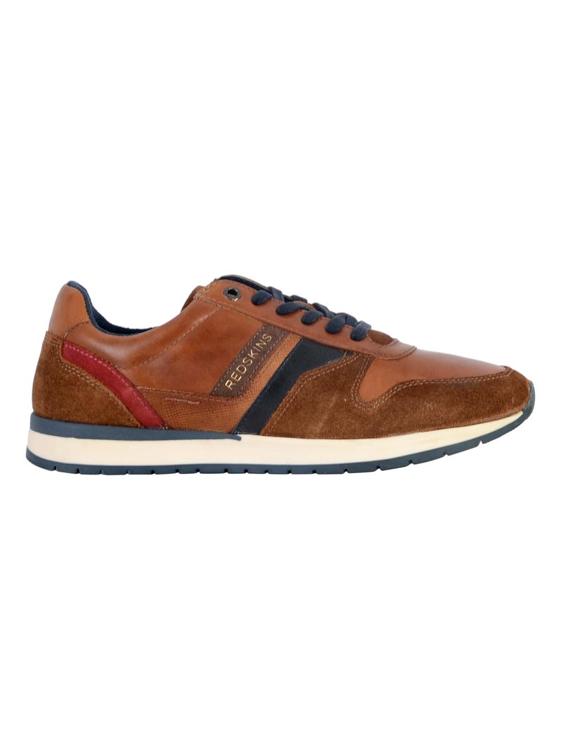 Basket Cuir Redskins Nixit Marron - Kiabi