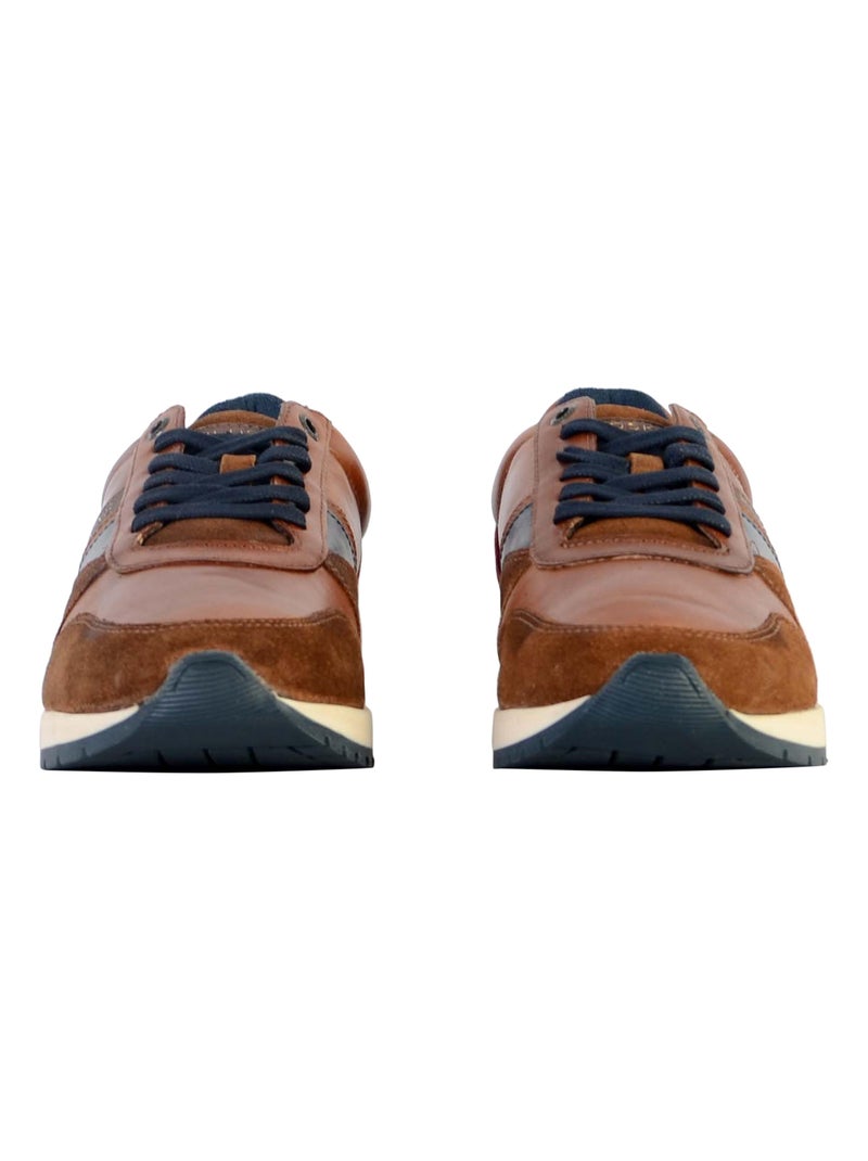 Basket Cuir Redskins Nixit Marron - Kiabi