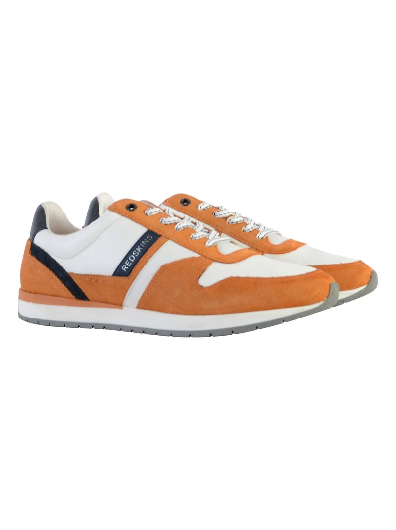 Basket Cuir Redskins Nixori Orange - Kiabi