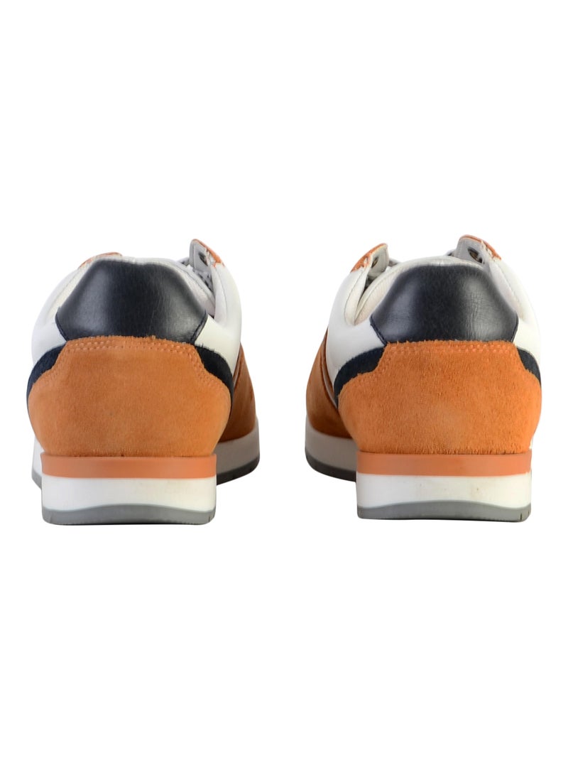 Basket Cuir Redskins Nixori Orange - Kiabi