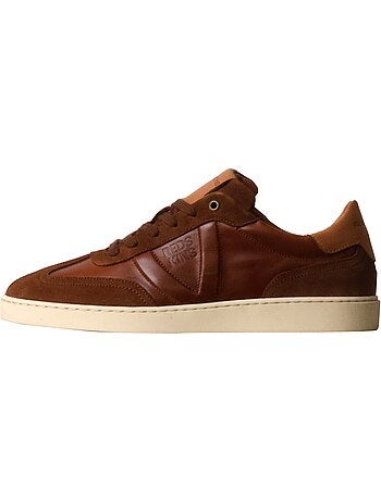 Basket Cuir Redskins Quadri