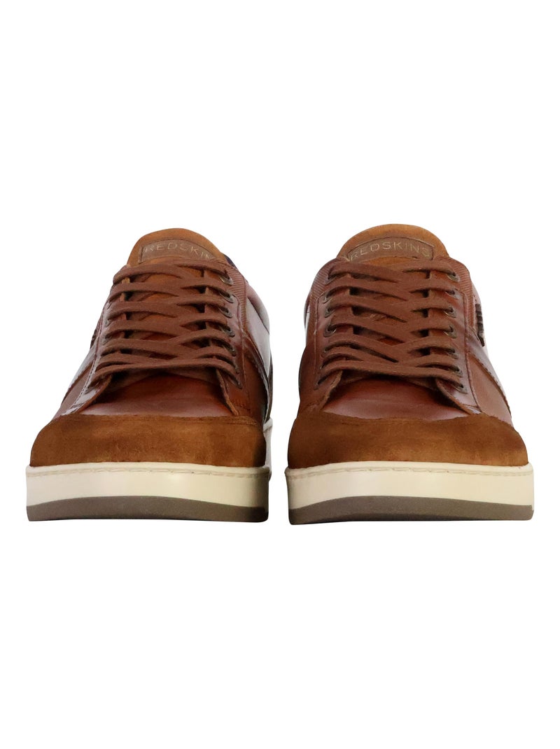 Basket Cuir Redskins Saldan Marron - Kiabi